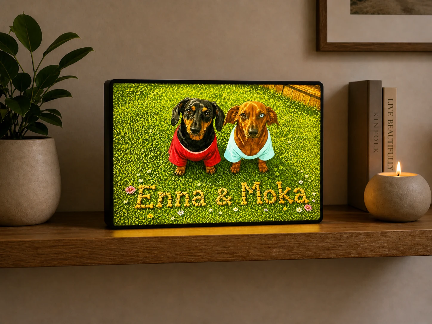 Enna and Moka photo light example