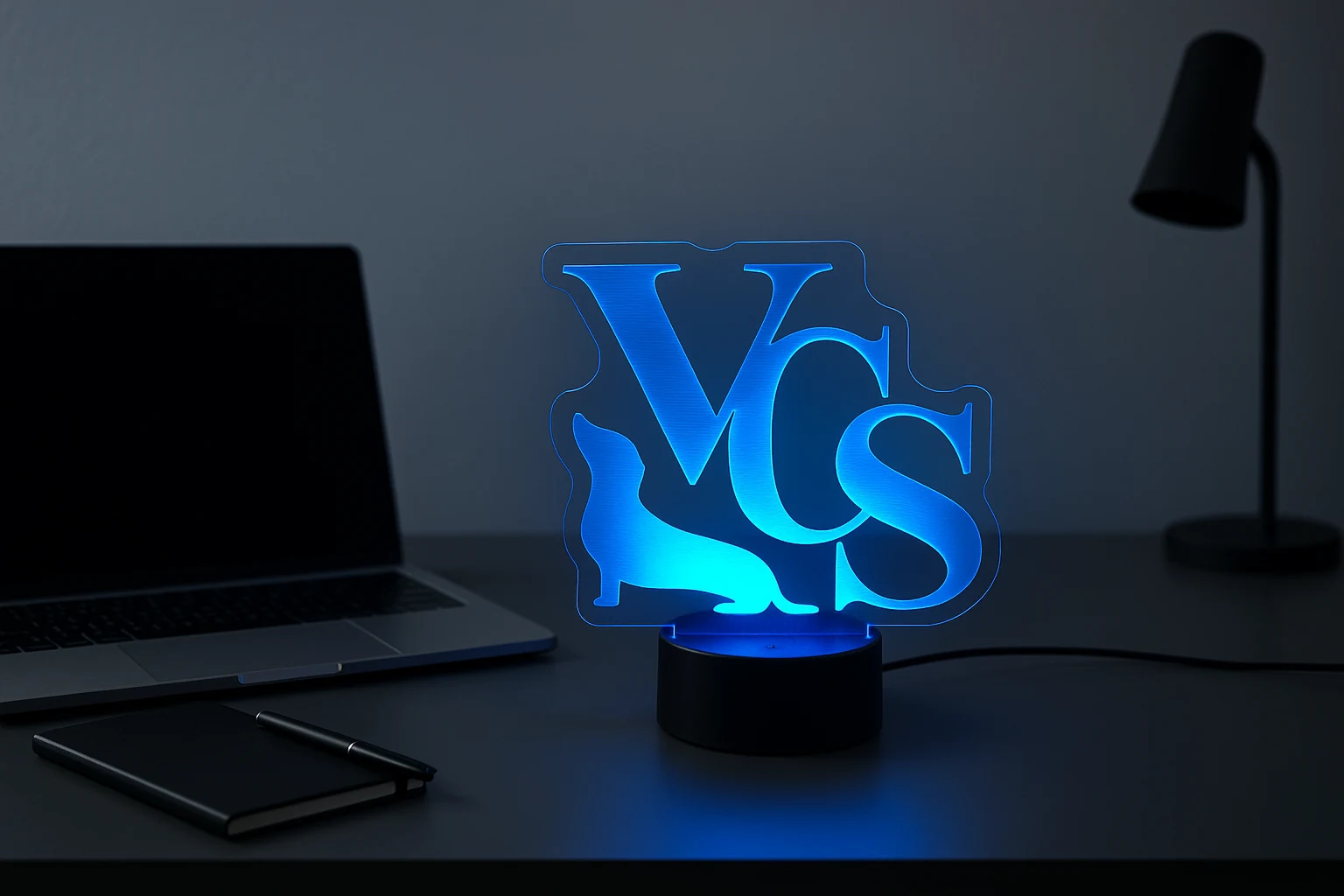 Personalized acrylic lamp — design 1