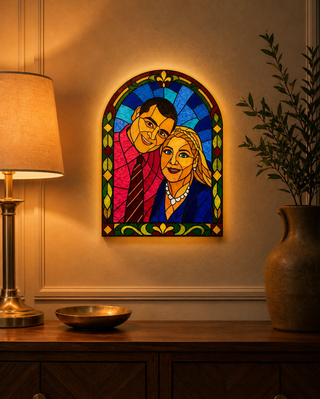 Personalized acrylic lamp — design 3